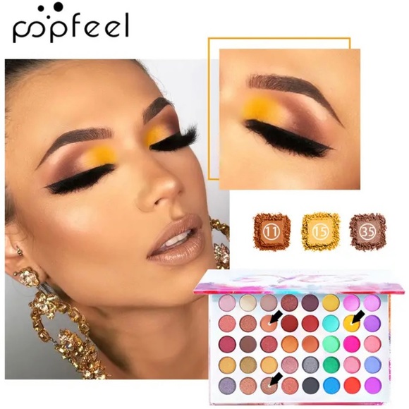 Popfeel EYES Eyeshadow Palette 40 Vibrant Color Sealed In Plastic New In Box NIB - Picture 8 of 16
